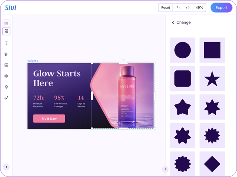 Image / GIF - Sivi Studio editor window