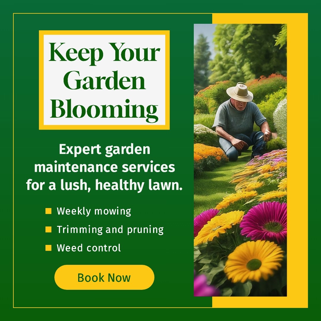 Garden maintenance Instagram ad