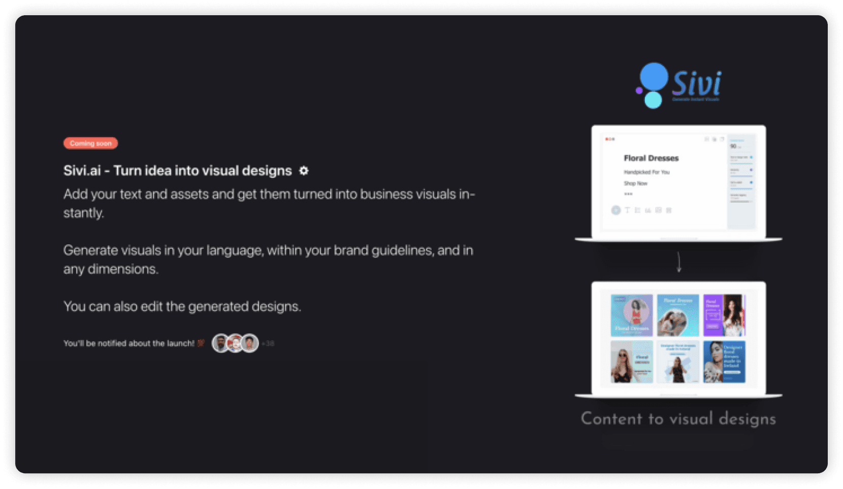 Sivi AI Product Hunt Teaser Page