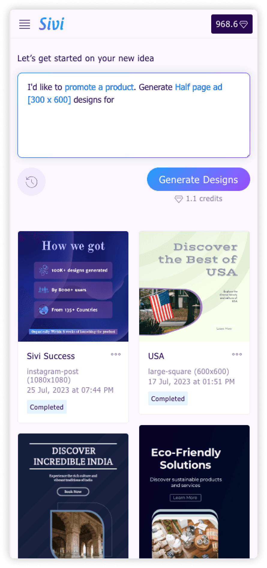 Sivi AI Mobile Experience